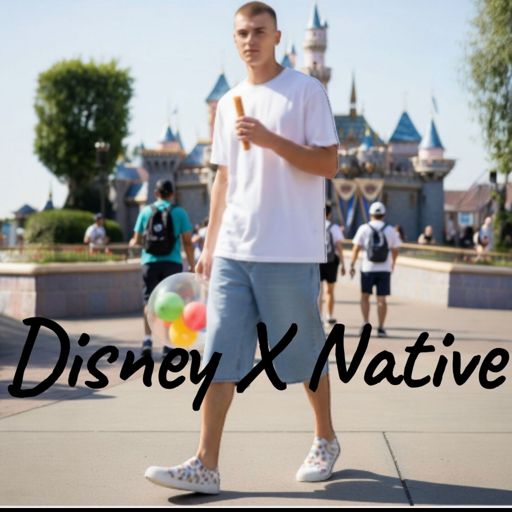Disney X Native | Mickey Mouse Jefferson Slip-on Shoes | Size Men 11 / Women 13 - Picture 1 of 10